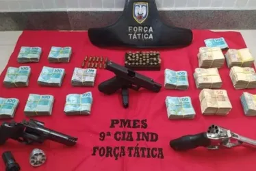 Imagem ilustrativa da imagem PM do Rio de Janeiro suspeito de feminicídio é preso no ES com armas e R$ 160 mil