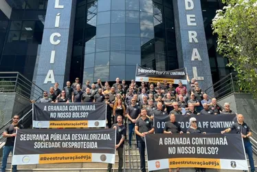 Imagem ilustrativa da imagem Policiais federais fazem protestos em todo o Brasil e pedem reajuste salarial