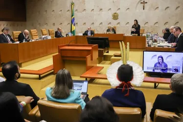 Imagem ilustrativa da imagem Por 9 a 2, STF derruba marco temporal das terras indígenas