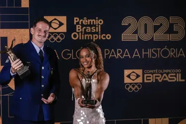 Imagem ilustrativa da imagem Rebeca Andrade e Marcus D'Almeida são escolhidos Atletas do Ano