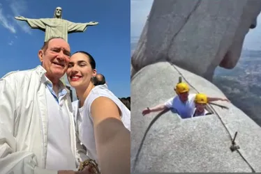 Imagem ilustrativa da imagem Renato Aragão, o Didi, volta a subir o Cristo Redentor