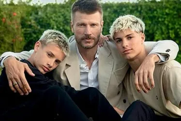 Imagem ilustrativa da imagem Rodrigo Hilbert surpreende ao postar foto com os filhos gêmeos de 15 anos