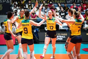 Imagem ilustrativa da imagem Seleção feminina de vôlei atropela Porto Rico no Pré-Olímpico após susto na terça