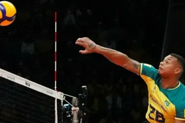 Imagem ilustrativa da imagem Seleção masculina de vôlei vence República Checa de virada em jogo tenso