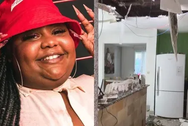 Imagem ilustrativa da imagem Teto da casa de Mc Carol é destruído após queda de árvore