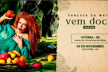 Imagem ilustrativa da imagem Tribuna Online sorteia pares de ingressos para show de Vanessa da Mata