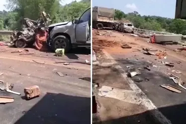 Imagem ilustrativa da imagem VÍDEO | Acidente com 14 veículos deixa ao menos 6 mortos em Goiás