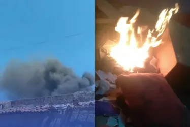 Imagem ilustrativa da imagem VÍDEO | Filha de 15 anos incendeia casa da mãe no PI: 'Toquei fogo mesmo'