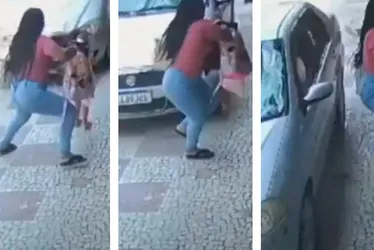 Imagem ilustrativa da imagem VÍDEO | Mãe e filha escapam de atropelamento na calçada no ES
