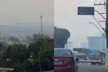 Imagem ilustrativa da imagem VÍDEO | Manaus é tomada por fumaça e registra qualidade do ar 'perigosa'