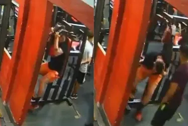 Imagem ilustrativa da imagem VÍDEO: Aluno de academia é atingido na cabeça após cabo de aparelho romper