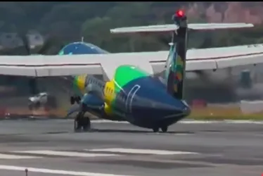 Imagem ilustrativa da imagem VÍDEO: Avião bate com a parte de baixo da cauda ao aterrissar no Recife