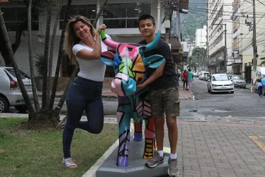 Imagem ilustrativa da imagem Vacas “invadem” as ruas da Vitória e Vila Velha em projeto de arte