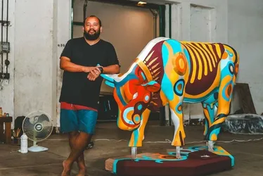Imagem ilustrativa da imagem Vacas “invadem” as ruas da Vitória e Vila Velha em projeto de arte