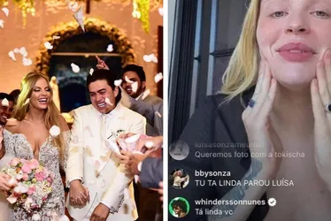 Imagem ilustrativa da imagem Whindersson Nunes elogia Luísa Sonza durante live da cantora: 'Linda'