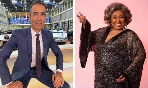 
          Imagem ilustrativa da imagem Após ter pernas elogiadas por Alcione, Cesar Tralli agradece à cantora
          