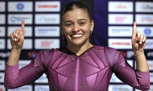 
          Imagem ilustrativa da imagem Brasil garante vaga inédita na ginástica de trampolim nas Olimpíadas de Paris
          