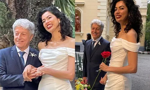 
          Imagem ilustrativa da imagem Caco Barcellos se casa com Carla Tilley após apelo de Ana Maria Braga
          