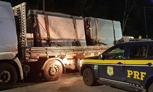 
          Imagem ilustrativa da imagem Carreta é retida por transportar granito irregular e com excesso de peso na BR-101
          