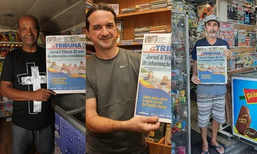 
          Imagem ilustrativa da imagem Donos de bancas comemoram orgulho de vender A Tribuna
          