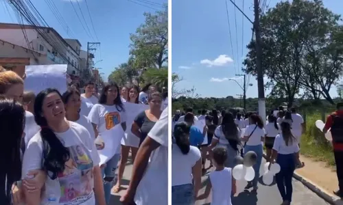 
          Imagem ilustrativa da imagem Familiares e amigos protestam pela morte de bebê em creche na Serra
          