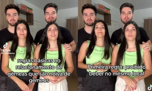 
          Imagem ilustrativa da imagem Gêmeas que namoram gêmeos mostram 'regras dos casais' e viralizam
          