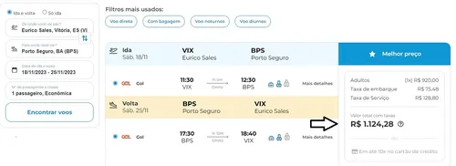 
          Imagem ilustrativa da imagem Gol terá voo direto de Vitória para Porto Seguro a partir de novembro
          