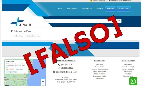 
          Imagem ilustrativa da imagem Golpe: Detran ES alerta capixabas sobre falso leilão de veículos
          