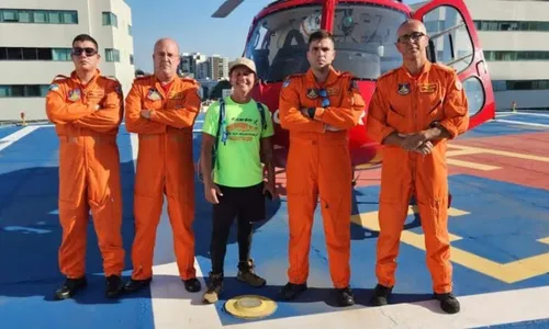 
          Imagem ilustrativa da imagem Homem é avisado sobre transplante enquanto fazia trilha e é levado de helicóptero
          