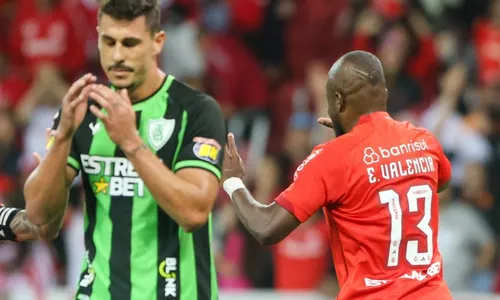 
          Imagem ilustrativa da imagem Internacional cede o empate ao lanterna América-MG no Beira-Rio e é vaiado
          