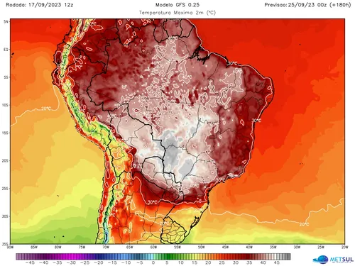
          Imagem ilustrativa da imagem Inverno chega ao fim com nova onda de calor e temperatura acima de 40ºC no Brasil
          