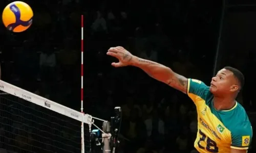 
          Imagem ilustrativa da imagem Seleção masculina de vôlei vence República Checa de virada em jogo tenso
          