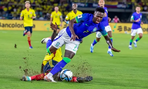 
          Imagem ilustrativa da imagem Vini Jr sofreu ruptura em músculo da coxa contra Colômbia, diz Real Madrid
          