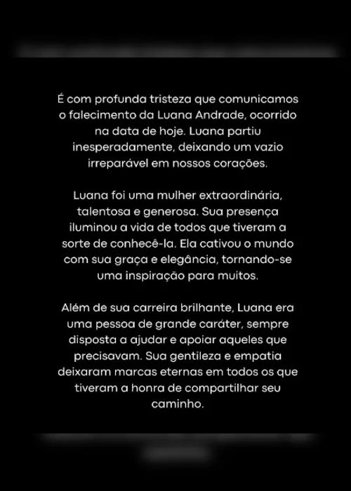 Imagem ilustrativa da imagem "Está difícil entender os planos de Deus", diz capixaba namorado de Lu Andrade