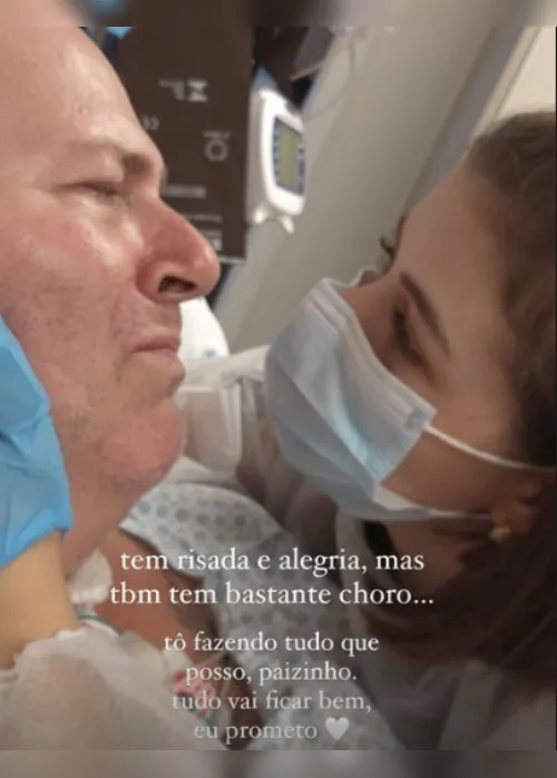 Imagem ilustrativa da imagem Filha de Mingau mostra rosto do pai no hospital e diz que músico tem infecção