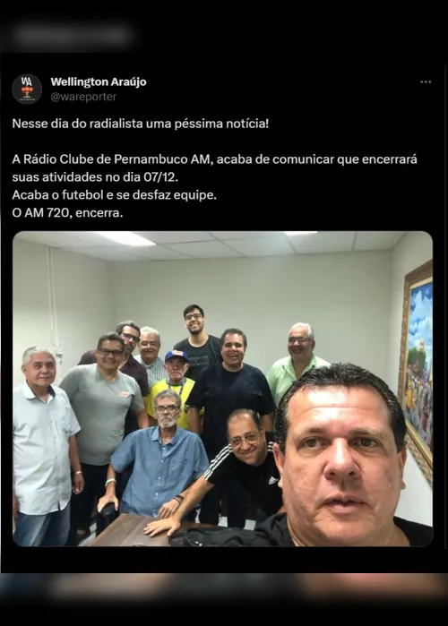 Imagem ilustrativa da imagem Rádio Clube de Pernambuco AM encerra as atividades após 104 anos
