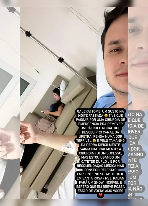Imagem ilustrativa da imagem Sertanejo Matheus, da dupla com Kauan, é internado às pressas