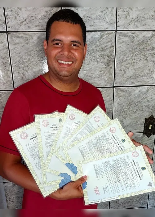 Imagem ilustrativa da imagem Sêxtuplos nascidos em Colatina já estão registrados. Veja os nomes completos