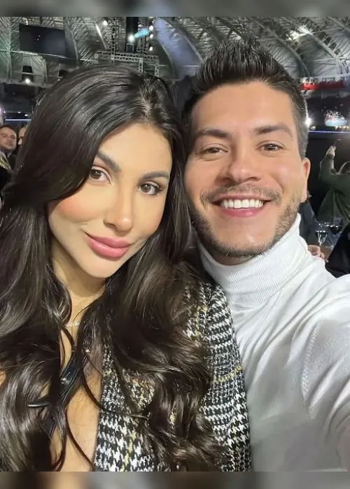 Imagem ilustrativa da imagem VÍDEO | Menino ou menina? Saiba o sexo do bebê de Arthur Aguiar e Jheny Santucci