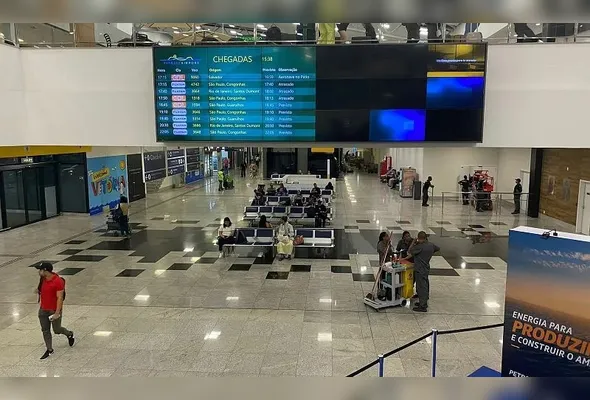 Área de embarque do Aeroporto de Vitória