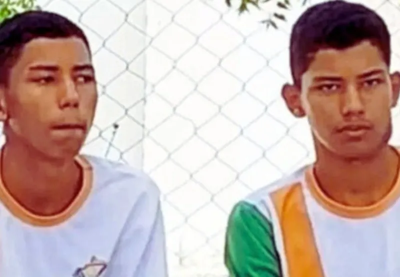 Os gêmeos Dimas e Damião Souza da Silva, 17 anos, morreram afogados em canal do Rio São Francisco