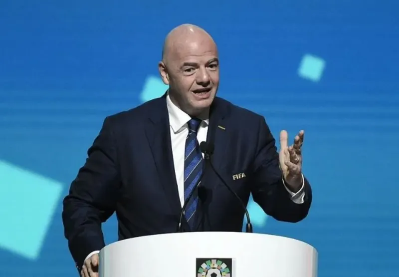 O presidente da Fifa, Gianni Infantino