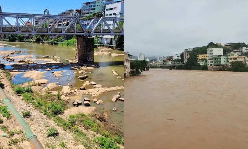 Imagem ilustrativa da imagem Alerta para enchentes: Rio Itapemirim sobe 2 metros no Sul