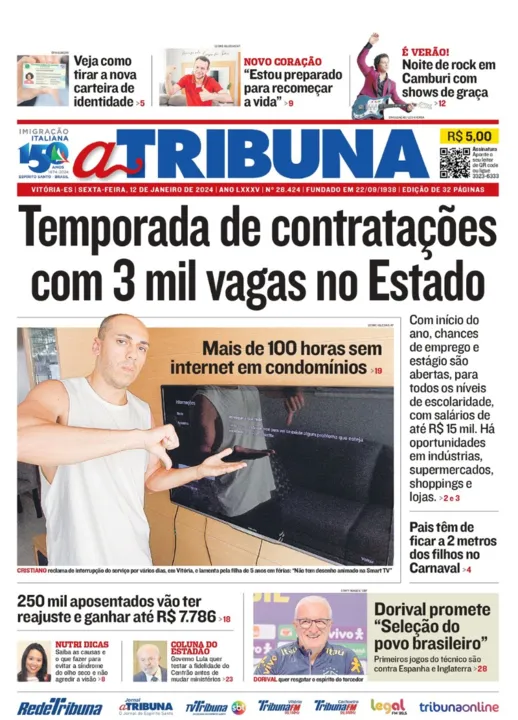 Confira Os Destaques Do Jornal A Tribuna Desta Sexta Feira Tribuna Online Seu Portal De Notícias 1138