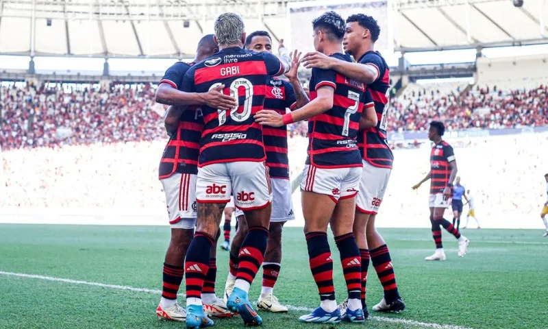 Imagem ilustrativa da imagem Flamengo supera Volta Redonda em jogo atrasado do Carioca e recupera 2ª posição