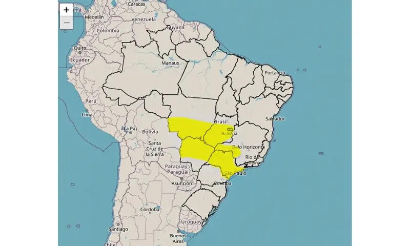 Imagem ilustrativa da imagem Inmet prevê chuvas com ventos intensos em 7 estados e no DF