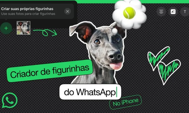 Imagem ilustrativa da imagem WhatsApp lança editor de figurinhas no aplicativo para iPhones e iPad