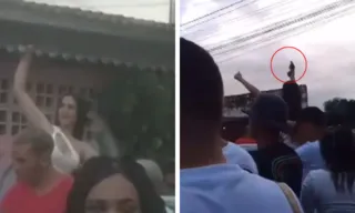 Imagem ilustrativa da imagem Casal que ostentava arma em festa de rua, no Recife, é preso: a mulher está grávida