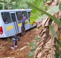 Imagem ilustrativa da imagem Ônibus de estudantes sofre acidente em Macaparana
