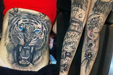 Imagem ilustrativa da imagem Andressa Urach cobre toda a barriga e pernas com novas tatuagens
